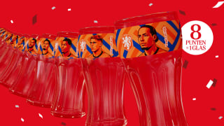 Spaar Oranje Spelersglazen met Coca-Cola