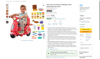 Play-Doh Moto Repartidora de Pizzas por $752 | Amazon