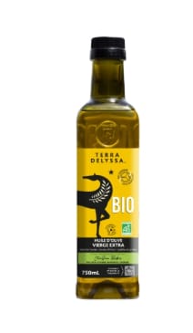 Bouteille de 75cL d'huile d'Olive Vierge Extra Bio TERRA DELYSSA à 7,89€