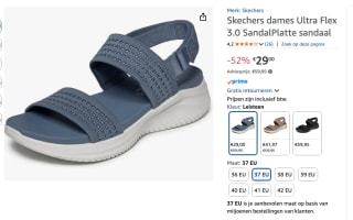 Skechers Ultra Flex 3.0 All About U dames sandalen voor €29 bij Amazon