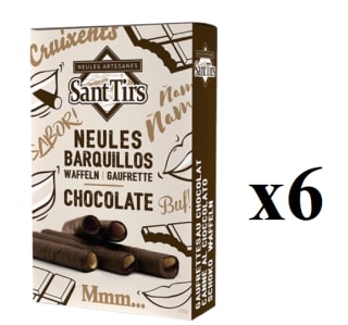 6 Paquetes de Barquillos Neula Artesana Chocolate Bocas 120 grs Saint Tirs por 17.94€