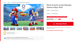 Mario & Sonic at the Olympic Games Tokyo 2020 por $408 | Nintendo eShop
