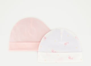 Cotton Juice Pack de 2 Gorros fantasía de bebé rosa por 4.99€.