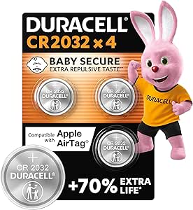 Duracell CR2032 Lithium Coin Batteries 3V 4-Pack – £5.07 + Free Shipping