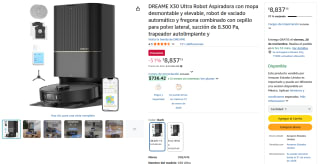 Aspiradora Robot DREAME X30 Ultra por $7,511 | Amazon (BBVA)