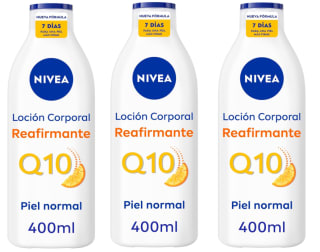 3 x 400ml de Nivea Q10+ REAFIRMANTE Loción Corporal Vitaminca C por 9.6€
