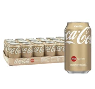 COCA-COLA refresco de extractos sabor vainilla 330ml pack de 24 por 16,55€
