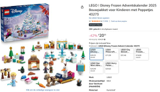 LEGO Frozen adventskalender 2025 voor €20,33 bij Amazon