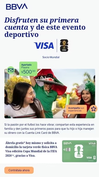 Tarjeta Conmemorativa del Mundial FIFA 2026 | BBVA