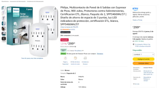 Multicontacto Philips SPP3466WA/37 por $299 | Oferta Amazon