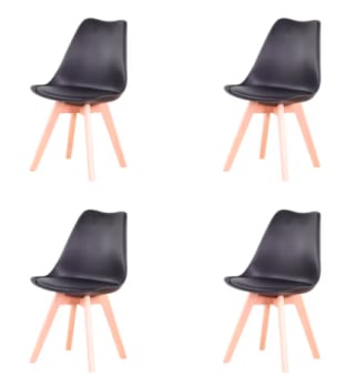 Juego de 4 sillas comedor medievales nórdicas por 70.11€