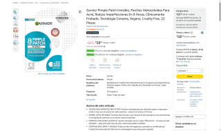 Parches Anti-acné Garnier por $59 | Oferta Amazon