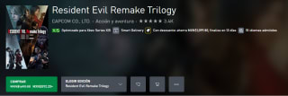 Resident Evil Remake Trilogy por $592 | Oferta Xbox Store