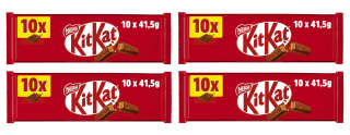 4 x KIT KAT Galleta con Chocolate con Leche 10 x 41,5 g por 11.96€