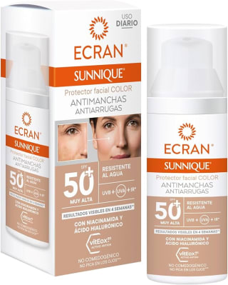 Pack 2 ECRAN SUNNIQUE Protector Facial SPF 50+ por 14.10€