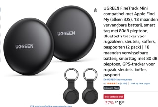 UGREEN FineTrack Mini Smart Finder voor €18,99 bij Amazon