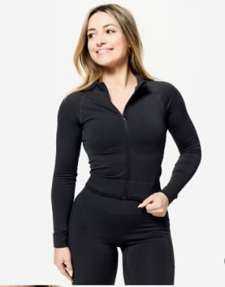 Domyos Chaqueta Musculación Mujer Negro por solo 34.99€