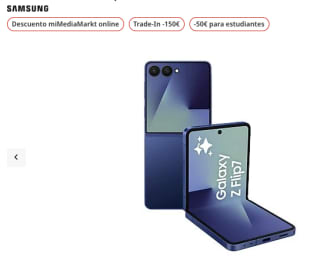 Samsung Galaxy Z Flip7 Azul 256GB por 898.55€