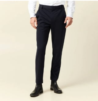 Pantalon chino slim bleu marine homme à 15,99€
