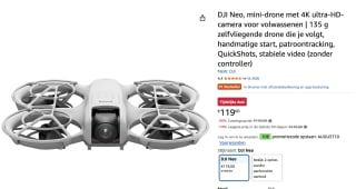 DJI Neo voor €109 bij Amazon