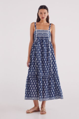 Vestido midi estampado paisley Springfield por 7.99€