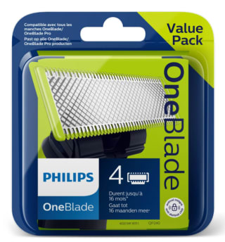 Pack de 4 lames de rasoir Philips Oneblade à 45,95€