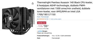 Thermalright Peerless Assassin 140 voor €35,61 bij Amazon