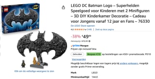 LEGO DC Batman Logo – Superhelden voor €49,99 met Amazon prime