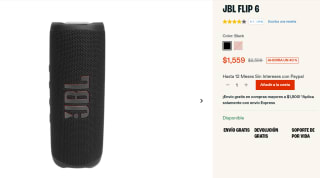 Parlante JBL Flip 6 por $1,559