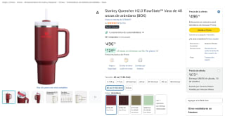 Stanley Quencher H2.0 vaso de 40 onzas por $497 en Amazon