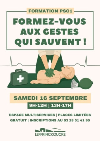 Formation gratuite Premiers Secours Citoyen PSC 1