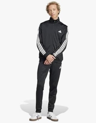 Adidas hombre sportswear basic 3 stripes tricot tracksuit por 39,99€