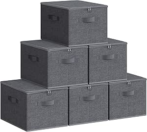 SONGMICS Opbergdoos met deksel, set van 6 voor €16,79 bij Joybuy