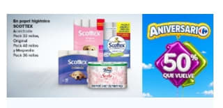 50% que Vuelve en Papel higiénico, de cocina y más en Carrefour