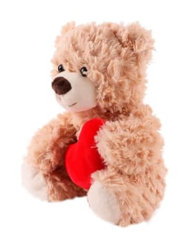 Peluche Miniso Osito Con Corazón Felpa Café 26x33 $4.995 Disponible en Miniso, Cl cm