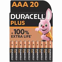 Duracell AAA 20 Pack Batteries £7 Free Click & Collect Deal