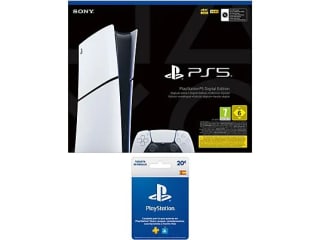 Consola Sony PS5 Slim Digital Edition + Tarjeta PS Plus 20€ por 369€