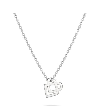 Colgante acero inoxidable Plateado con colgante de corazón para mujer por 14.99€.