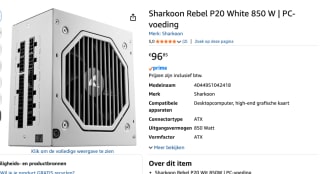 SHARKOON Rebel P20 850W voor €96,95 bij Amazon