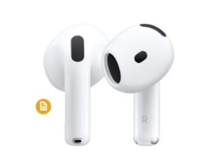 Apple Airpods 4 Blanc avec Boîtier de charge USB‑C Ecouteurs sans fil à 114€
