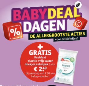 Baby dagdeals bij Kruidvat
