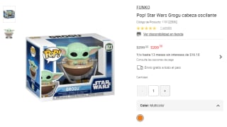 Funko Pop! Grogu Cabeza Oscilante por $209 | Oferta Liverpool
