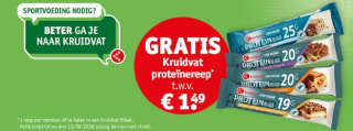 Gratis Kruidvat proteïnereep voor Kruidvat Members