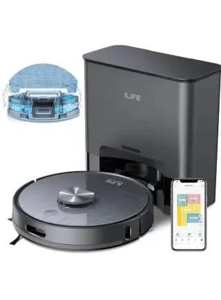 Robot aspirador y trapeador ILIFE T20s con vaciado automático y LiDAR por 118,28€