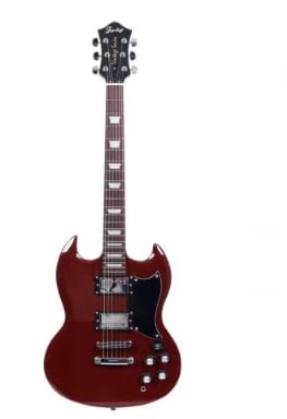 Guitare électrique rouge Fazley FSG418DR à 138€