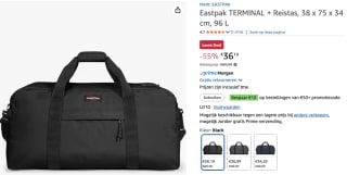 Eastpak TERMINAL + Reistas, 96 Liter voor €36,19 bij Amazon