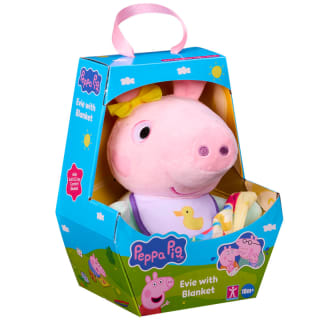 BANDAI Peppa Pig Baby Evie Peluche con Manta Suave por 5.99€