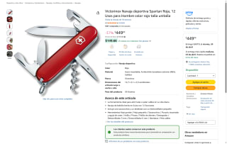 Navaja Victorinox Spartan por $449 | Oferta Amazon