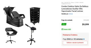 Sillon Silla Barberia Estetica Respaldo Ajustable Neumatica
