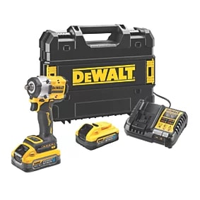 DEWALT DCF921H2T-GB 18V 2 x 5.0Ah Li-Ion PowerStack Brushless Cordless Impact Wrench